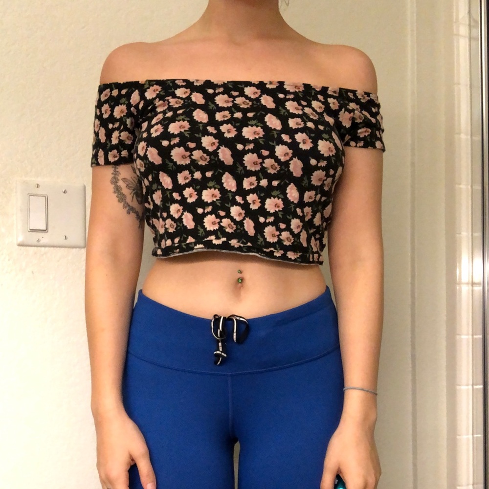 Floral crop top